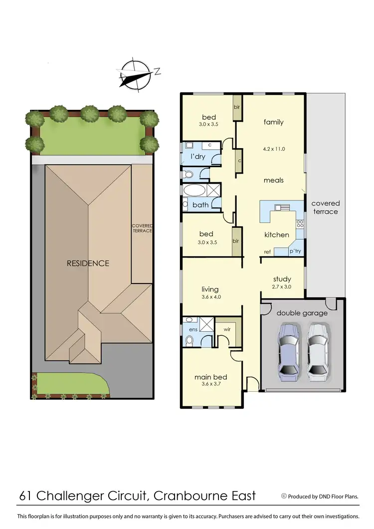 Floorplan of Homely house listing, 61 Challenger Circuit, Cranbourne East VIC 3977