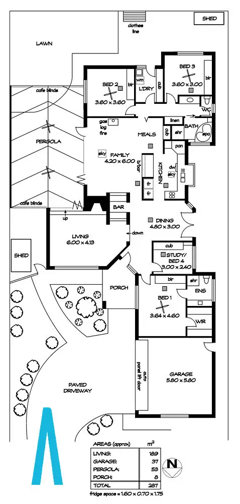 Floorplan of Homely house listing, 2 Stellar Court, Klemzig SA 5087