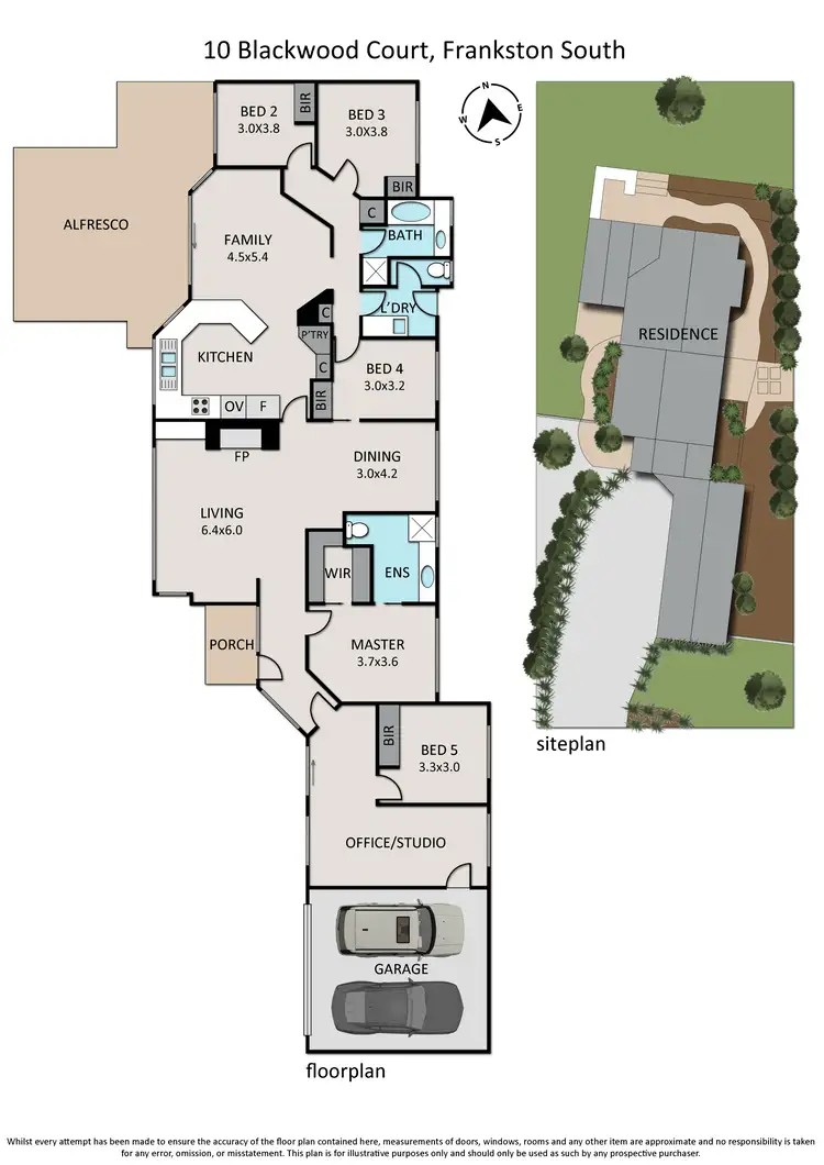 Floorplan of Homely house listing, 10 Blackwood Court, Frankston South VIC 3199