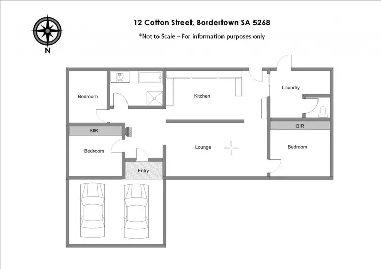 Floorplan of Homely house listing, 12 Cotton Street, Bordertown SA 5268