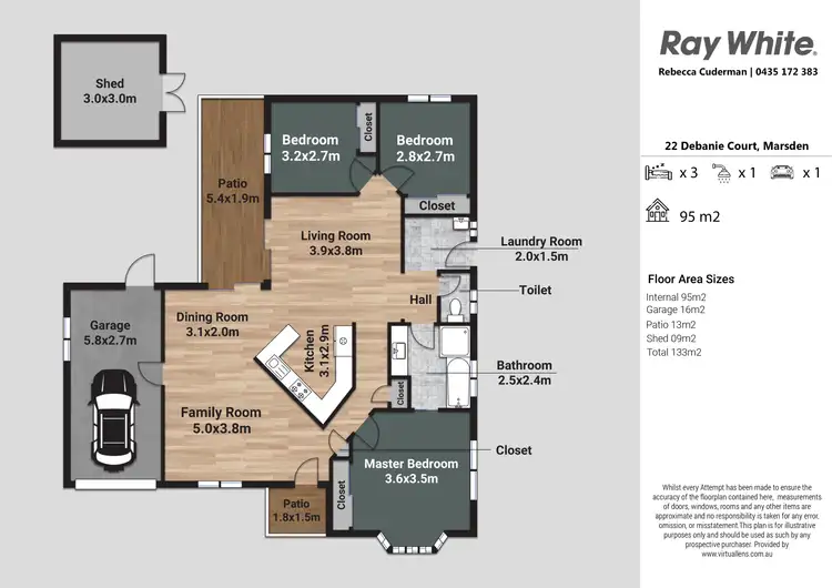 Floorplan of Homely house listing, 22 Debanie Court, Marsden QLD 4132