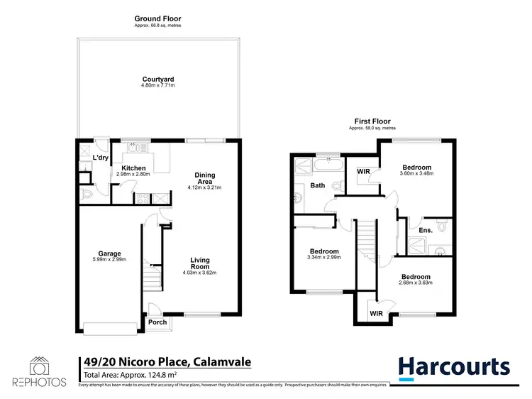 Floorplan of Homely townhouse listing, 49/20 Nicoro Place, Calamvale QLD 4116