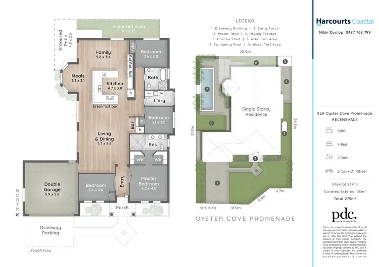 Floorplan of Homely house listing, 22A Oyster Cove Promenade, Helensvale QLD 4212