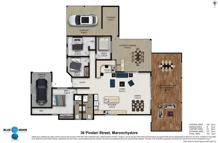 Floorplan of Homely house listing, 36 Pindari Street, Maroochydore QLD 4558