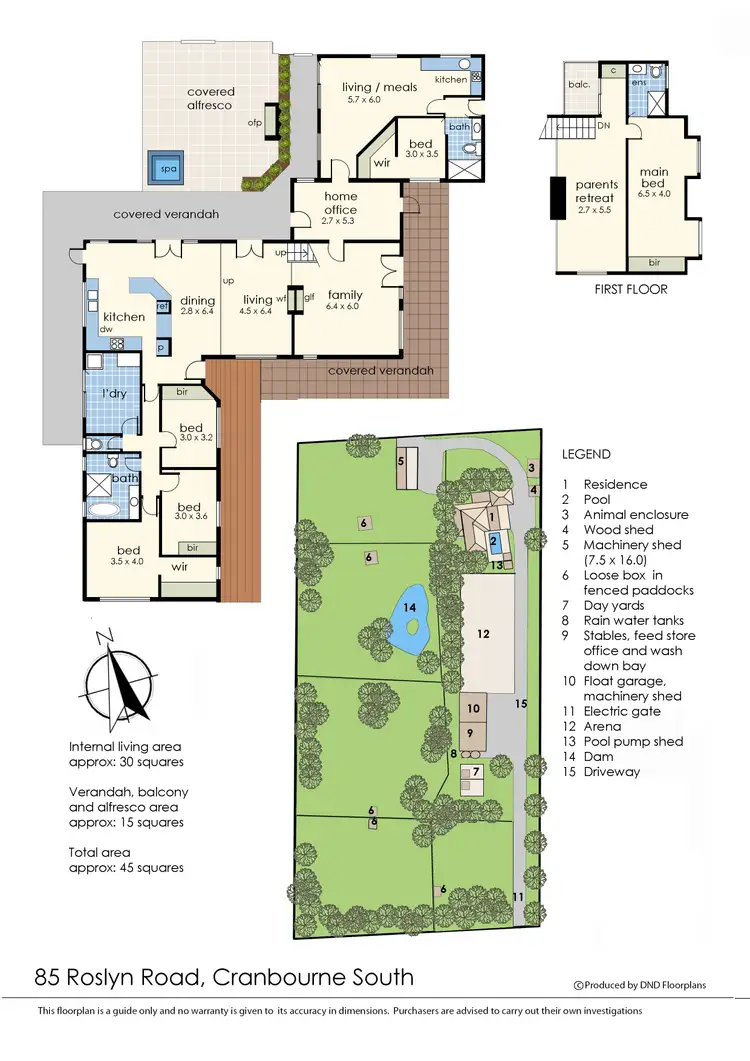 Floorplan of Homely rural property listing, 85 Roslyn Rd, Cranbourne South VIC 3977