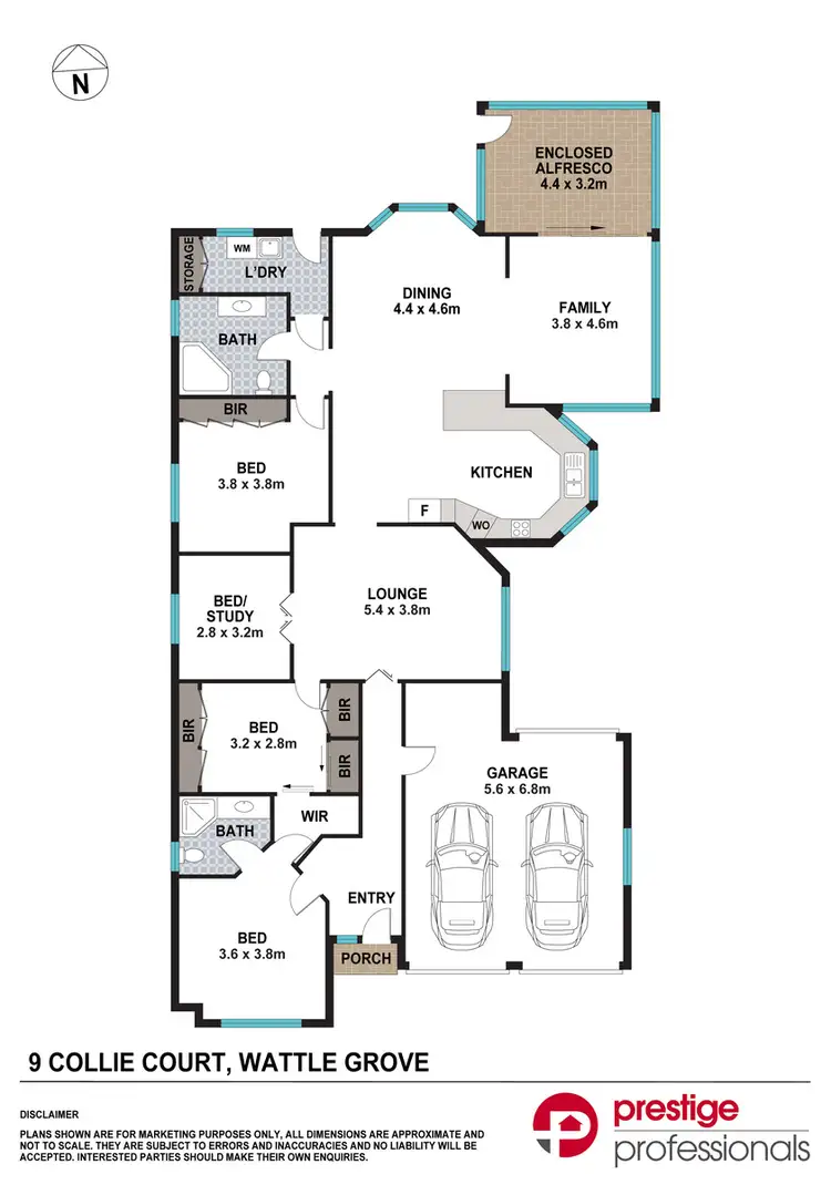 Floorplan of Homely house listing, 9 Collie Court, Wattle Grove NSW 2173