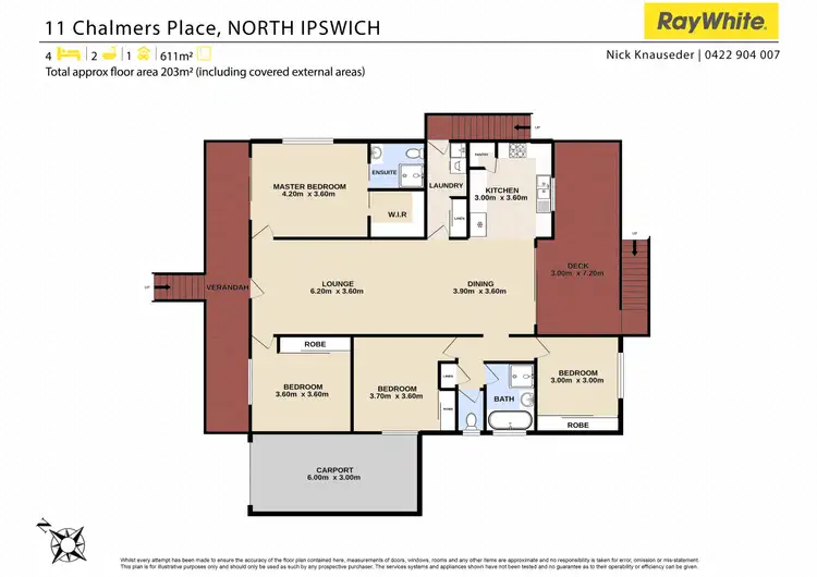 Floorplan of Homely house listing, 11 Chalmers Place, North Ipswich QLD 4305