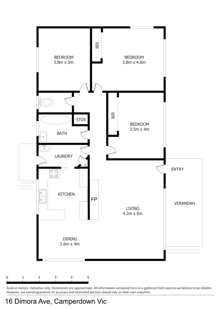 Floorplan of Homely house listing, 16 Dimora Avenue, Camperdown VIC 3260