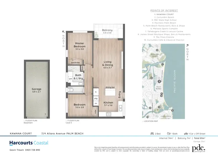 Floorplan of Homely unit listing, 7/4 Allara Avenue, Palm Beach QLD 4221
