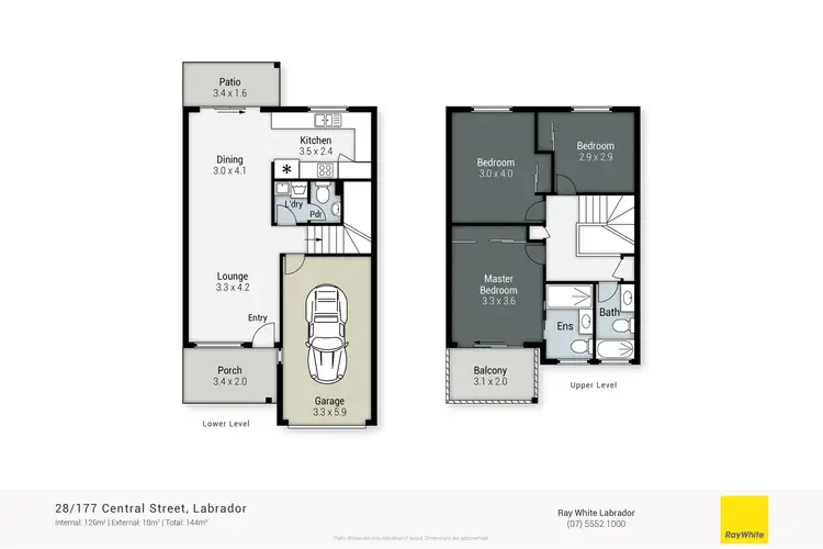 Floorplan of Homely townhouse listing, 28/177 Central Street, Labrador QLD 4215