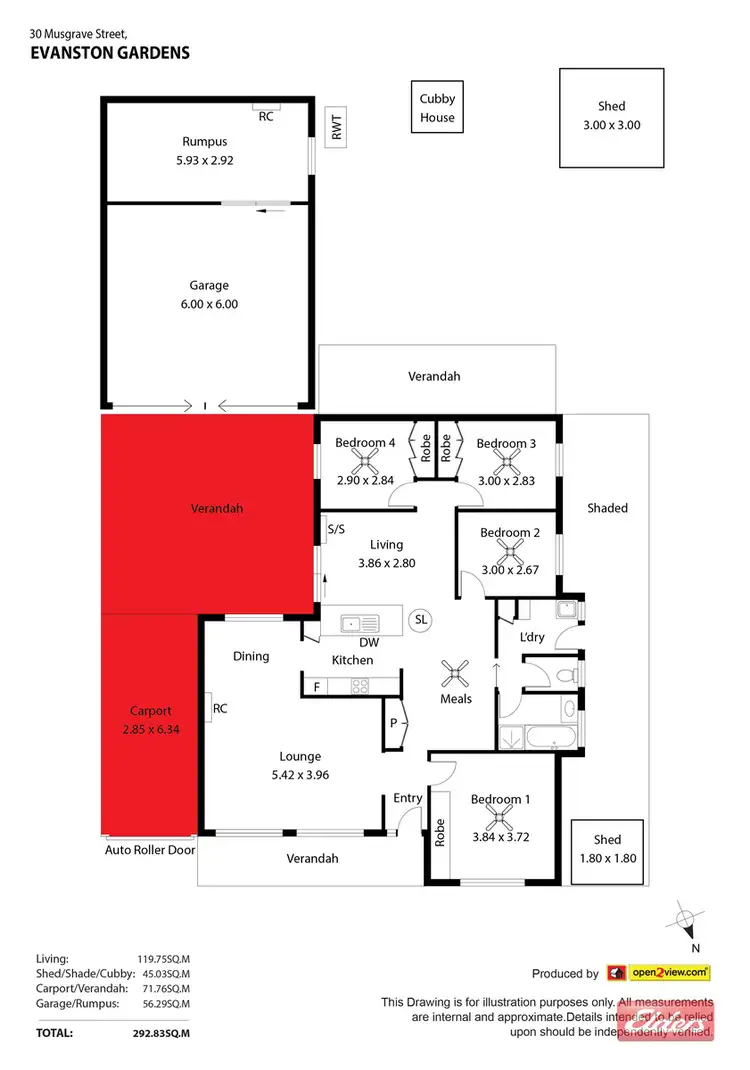 Floorplan of Homely house listing, 30 Musgrave Street, Evanston Gardens SA 5116