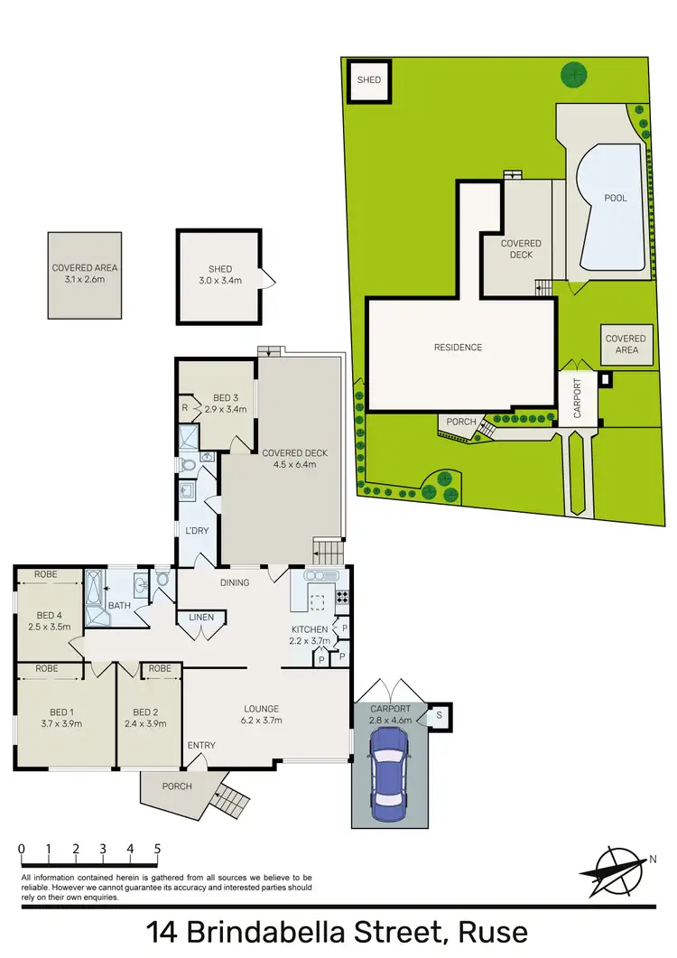 Floorplan of Homely house listing, 14 Brindabella Street, Ruse NSW 2560