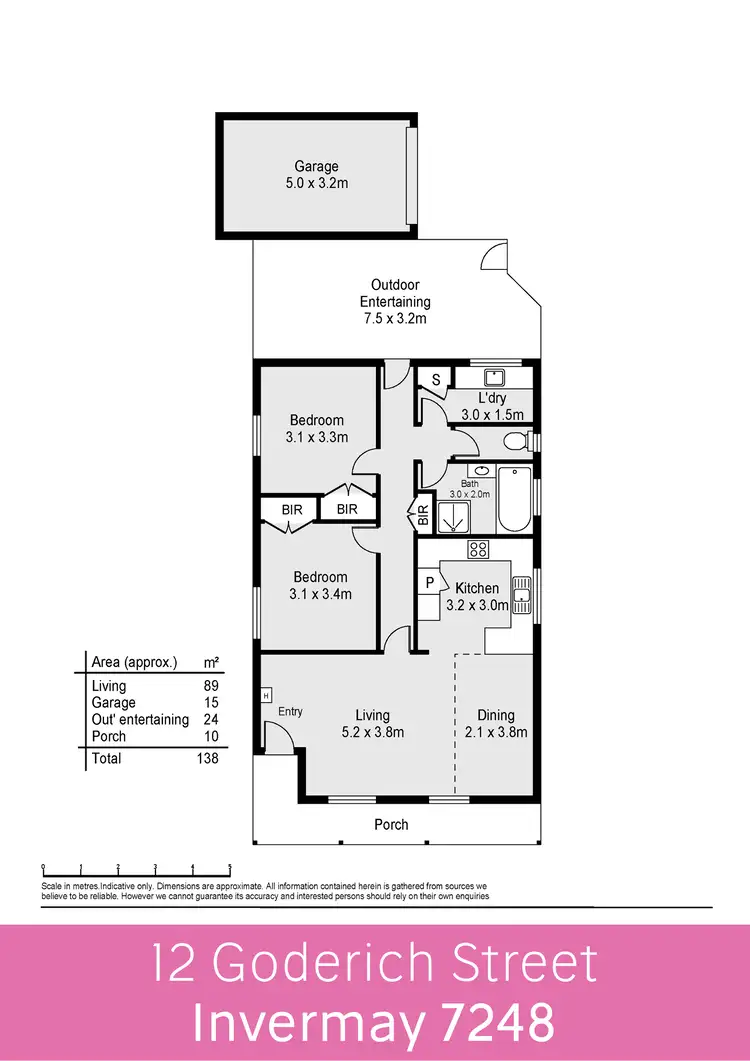 Floorplan of Homely house listing, 12 Goderich Street, Invermay TAS 7248