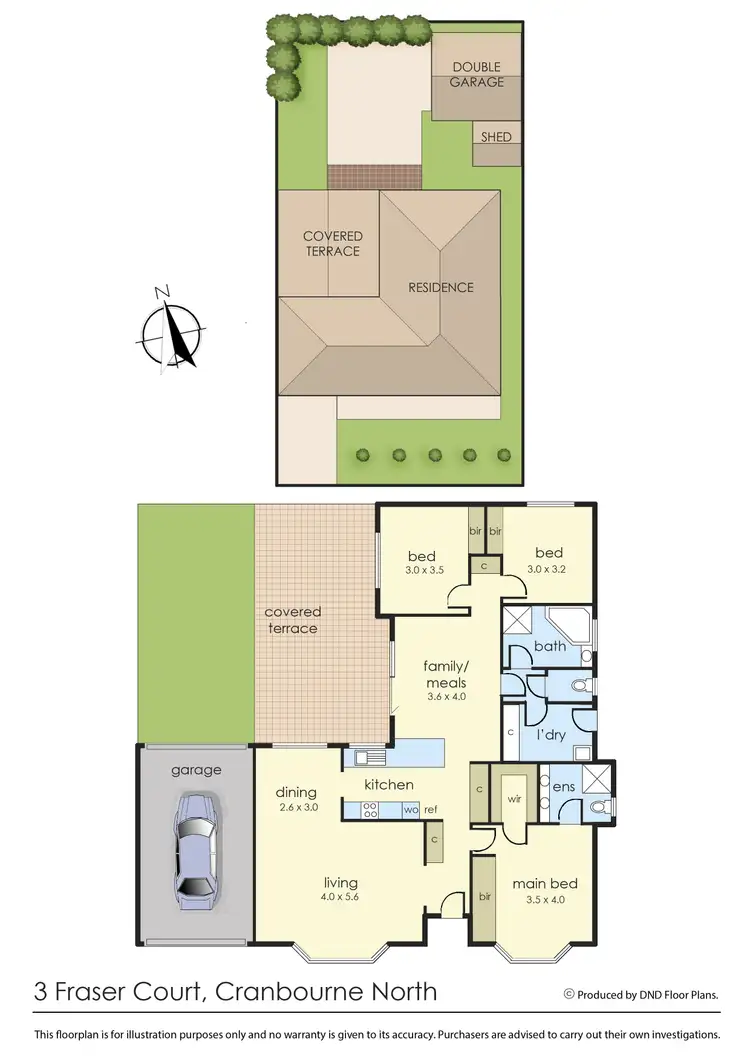 Floorplan of Homely house listing, 3 Fraser Court, Cranbourne North VIC 3977