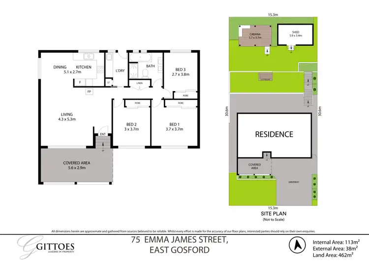Floorplan of Homely house listing, 75 Emma James Street, East Gosford NSW 2250