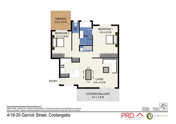 Floorplan of Homely apartment listing, 4/18-20 Garrick Street, Coolangatta QLD 4225