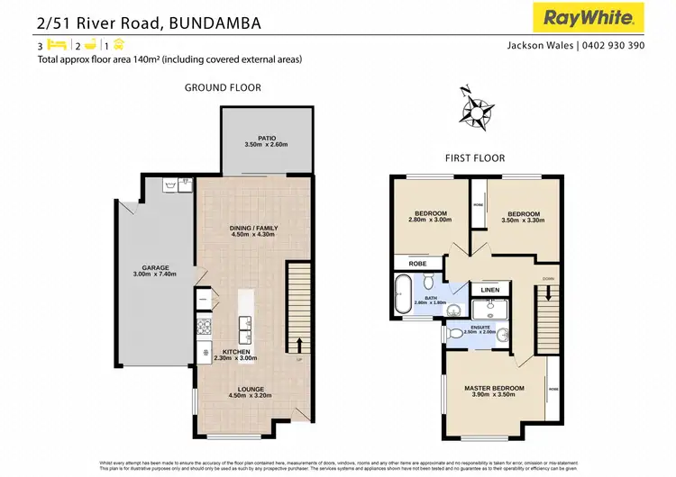 Floorplan of Homely townhouse listing, 2/51 River Road, Bundamba QLD 4304