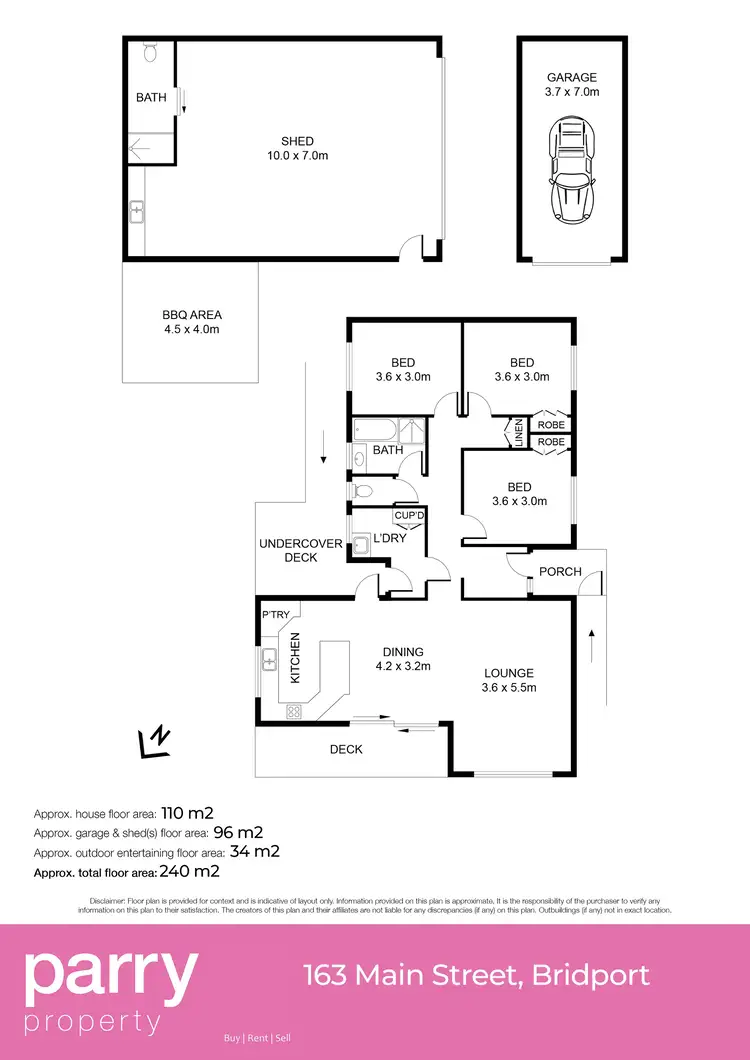 Floorplan of Homely house listing, 163 Main Street, Bridport TAS 7262
