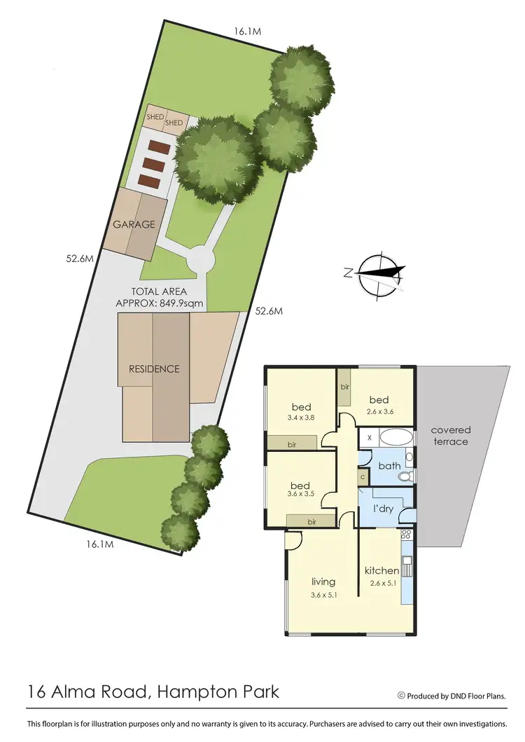 Floorplan of Homely house listing, 16 Alma Road, Hampton Park VIC 3976