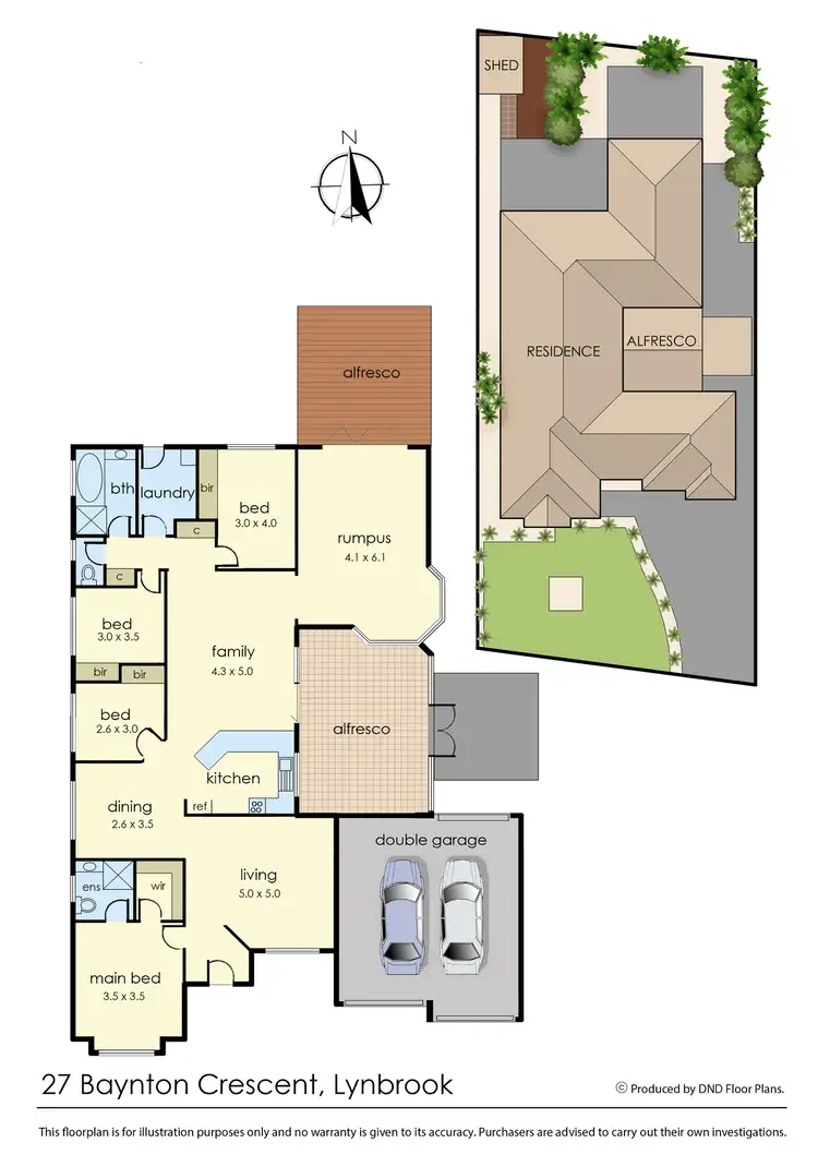Floorplan of Homely house listing, 27 Baynton Crescent, Lynbrook VIC 3975