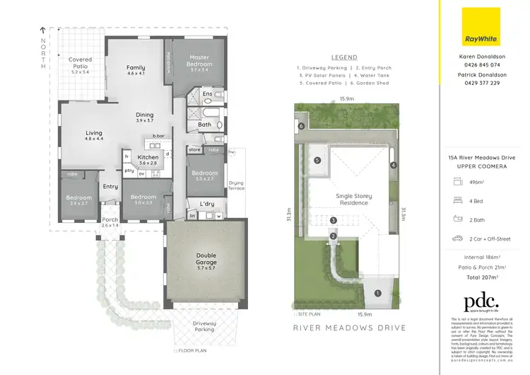 Floorplan of Homely house listing, 15A River Meadows Drive, Upper Coomera QLD 4209