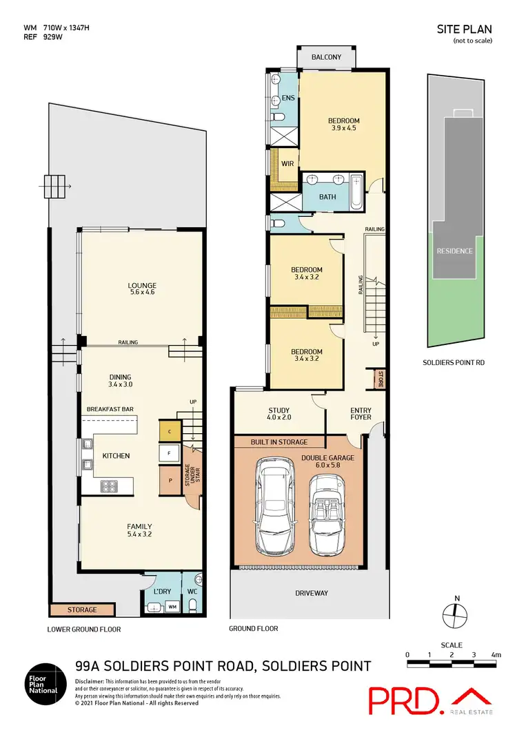 Floorplan of Homely semi-detached listing, 99 Soldiers Point Road, Soldiers Point NSW 2317