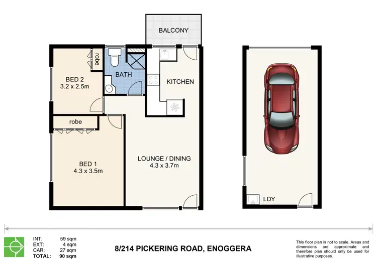 Floorplan of Homely unit listing, 8/214 Pickering Street, Enoggera QLD 4051