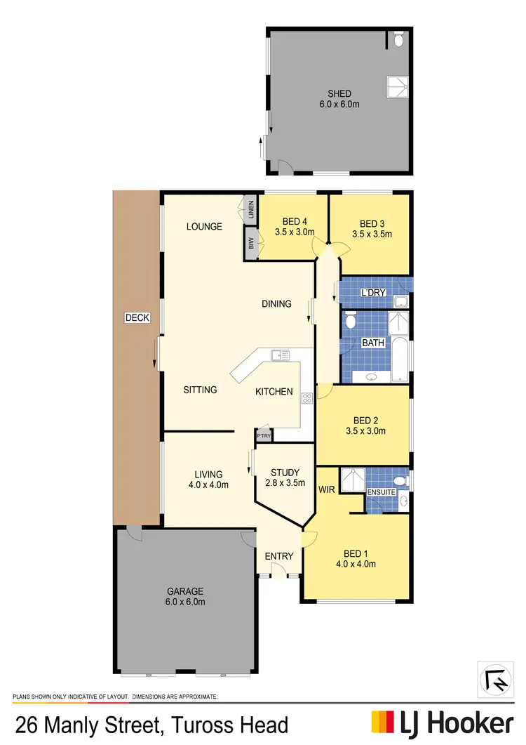 Floorplan of Homely house listing, 26 Manly Street, Tuross Head NSW 2537