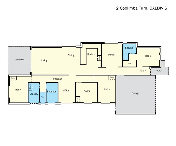 Floorplan of Homely house listing, 2 Coolimba Turn, Baldivis WA 6171