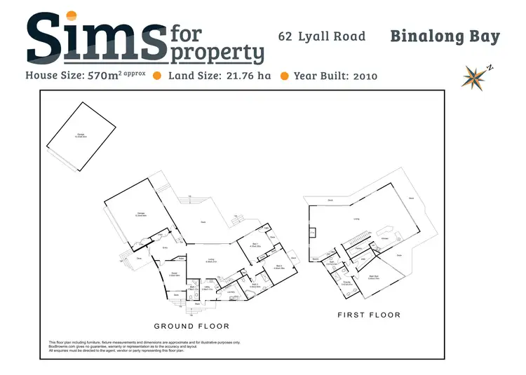Floorplan of Homely house listing, 62 Lyall Road, Binalong Bay TAS 7216