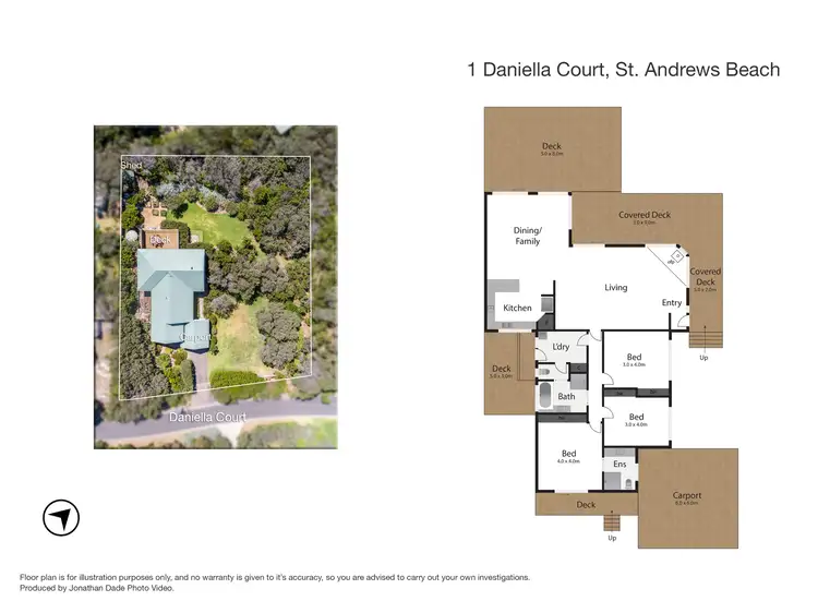 Floorplan of Homely house listing, 1 Daniella Crt, St Andrews Beach VIC 3941