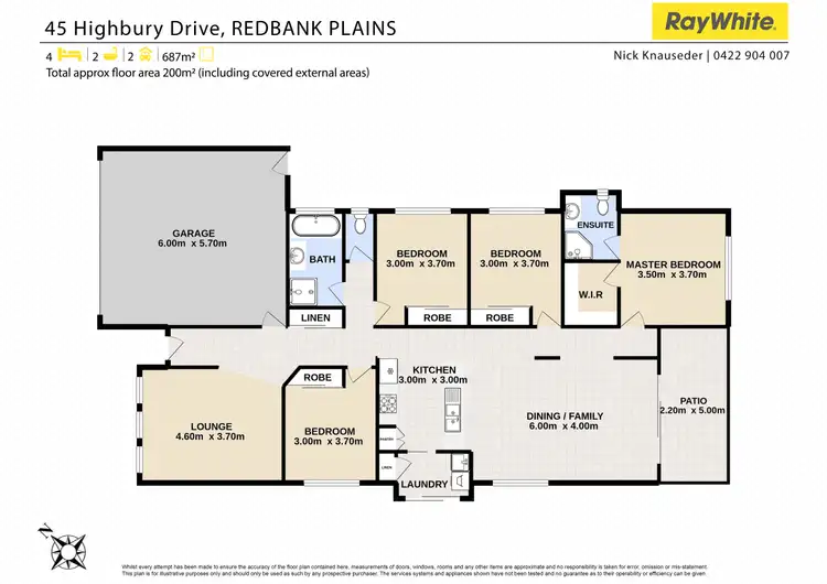 Floorplan of Homely house listing, 45 Highbury Drive, Redbank Plains QLD 4301