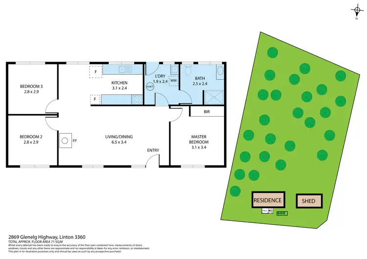 Floorplan of Homely house listing, 2869 Glenelg Highway, Linton VIC 3360