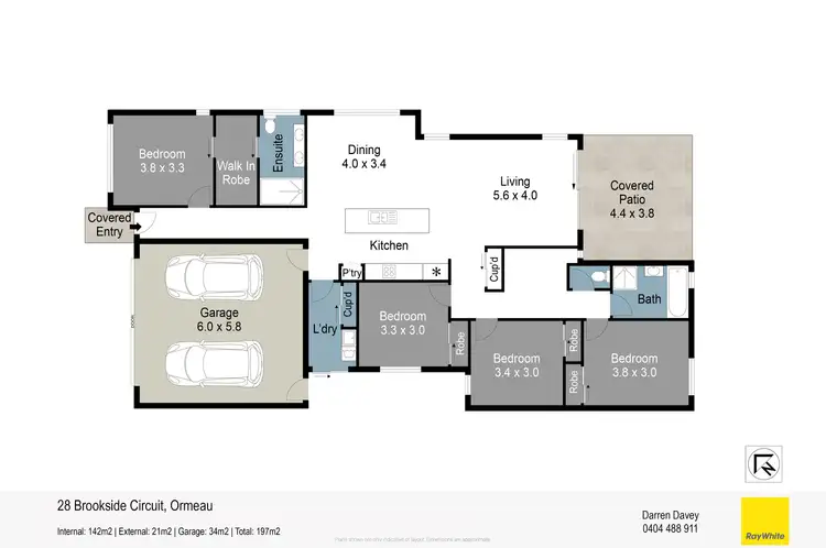 Floorplan of Homely house listing, 28 Brookside Circuit, Ormeau QLD 4208