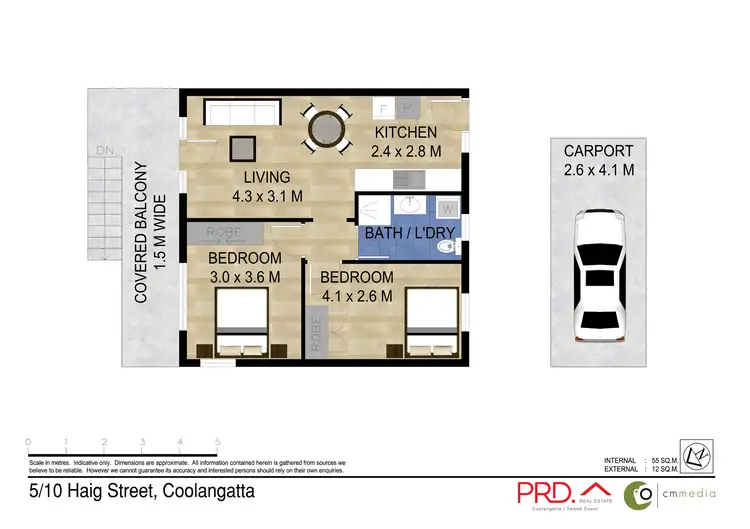 Floorplan of Homely apartment listing, 5/10 Haig Street, Coolangatta QLD 4225