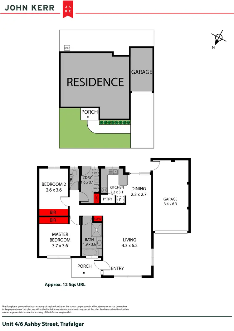 Floorplan of Homely unit listing, 4/6 Ashby Street, Trafalgar VIC 3824