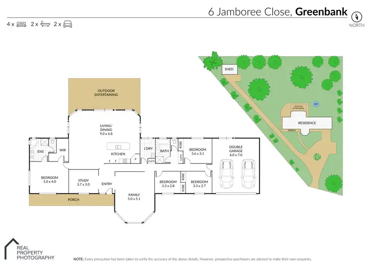 Floorplan of Homely house listing, 6 Jamboree Close, Greenbank QLD 4124