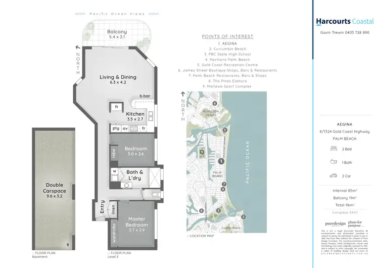 Floorplan of Homely apartment listing, 8/1324 Gold Coast Highway, Palm Beach QLD 4221