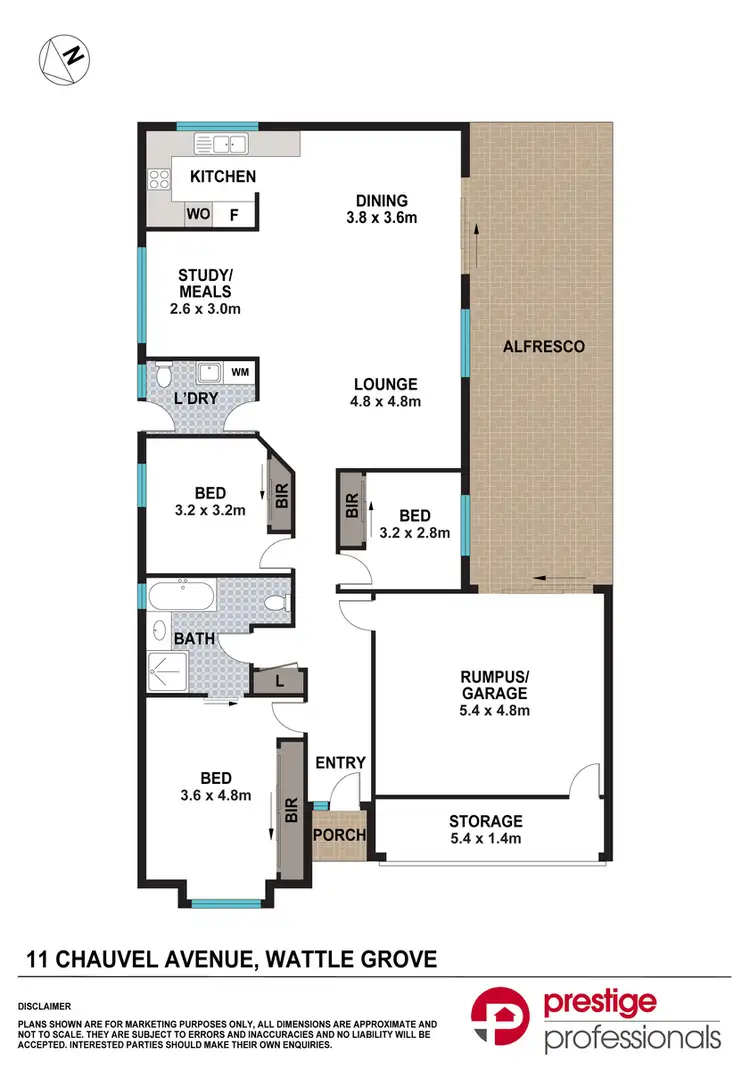 Floorplan of Homely house listing, 11 Chauvel Avenue, Wattle Grove NSW 2173