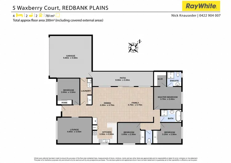 Floorplan of Homely house listing, 5 Waxberry Court, Redbank Plains QLD 4301