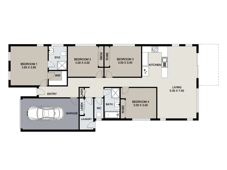 Floorplan of Homely house listing, 20 Seagull Boulevard, Kirkwood QLD 4680