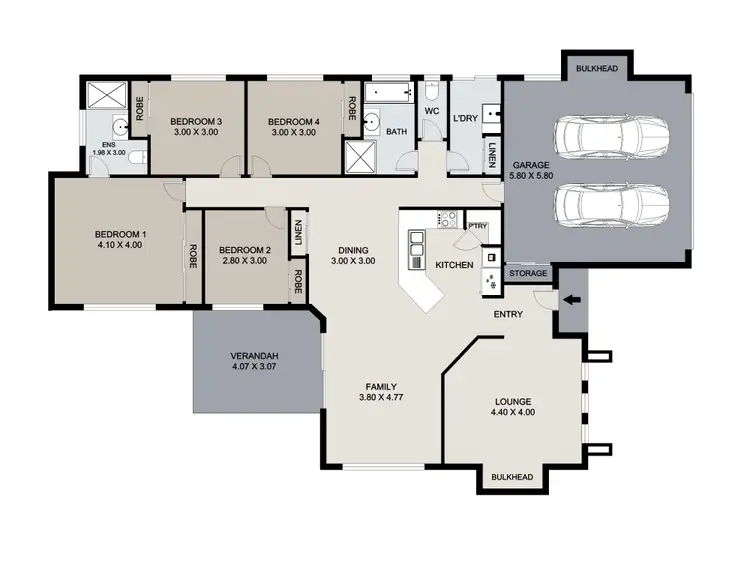 Floorplan of Homely house listing, 14 Surita Court, Boyne Island QLD 4680
