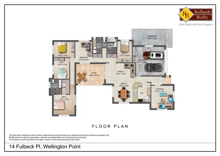 Floorplan of Homely house listing, 14 Fulbeck Place, Wellington Point QLD 4160