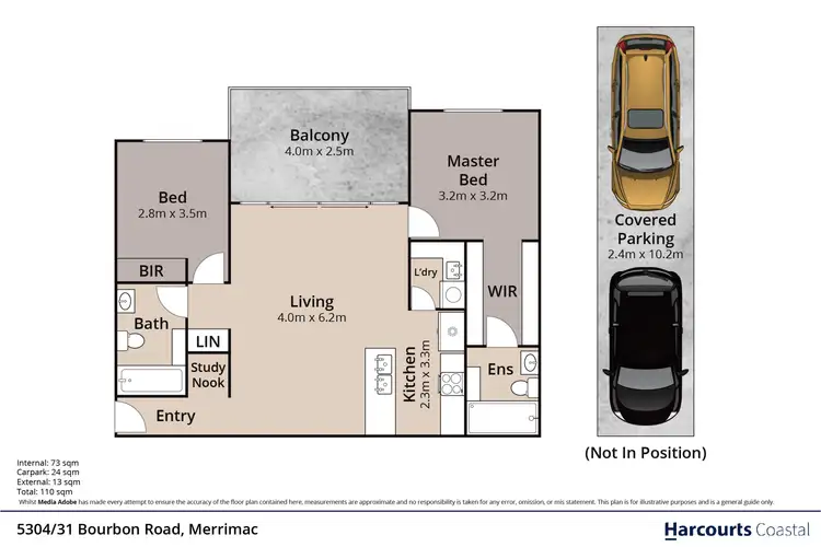 Floorplan of Homely unit listing, 5304/31 Bourton Road, Merrimac QLD 4226