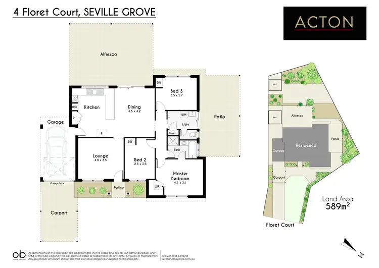Floorplan of Homely house listing, 4 Floret Court, Seville Grove WA 6112