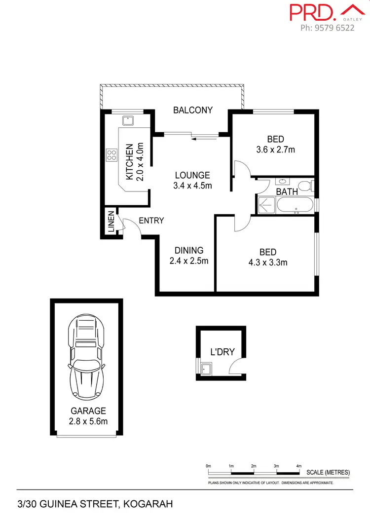 Floorplan of Homely unit listing, 3/30 Guinea Street, Kogarah NSW 2217