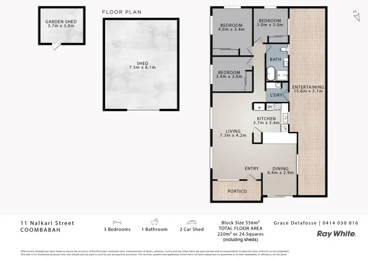 Floorplan of Homely house listing, 11 Nalkari Street, Coombabah QLD 4216
