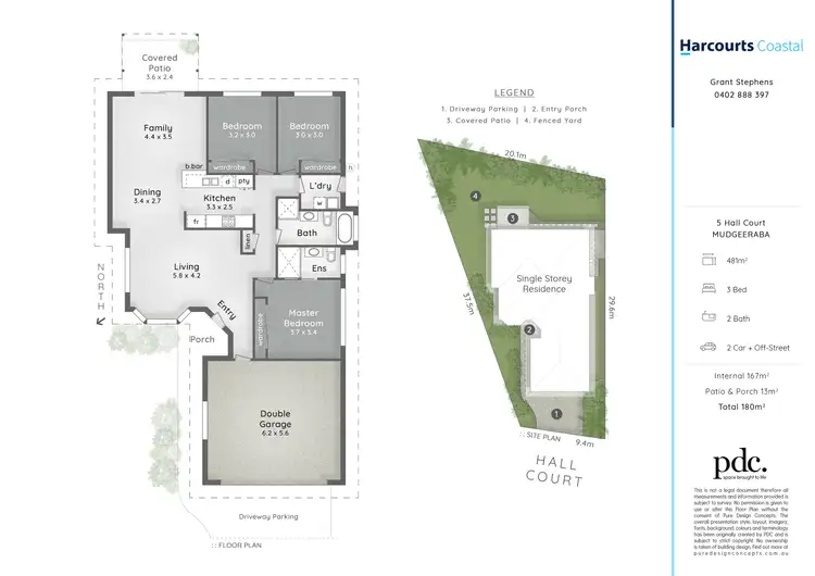 Floorplan of Homely house listing, 5 Hall Court, Mudgeeraba QLD 4213