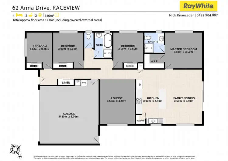Floorplan of Homely house listing, 62 Anna Drive, Raceview QLD 4305