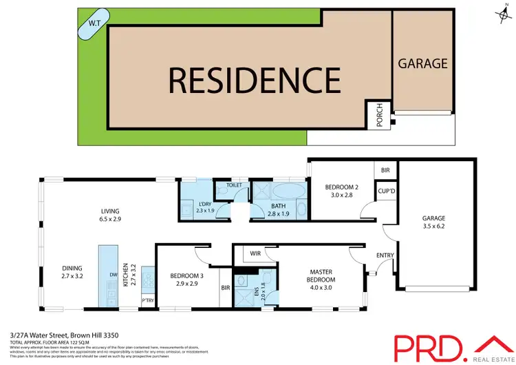 Floorplan of Homely unit listing, 3/27A Water Street, Brown Hill VIC 3350